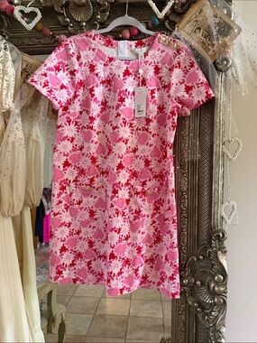 Lilly Pulitzer Mattison Dress Coconut Dear Heart Vintage Vault Medium